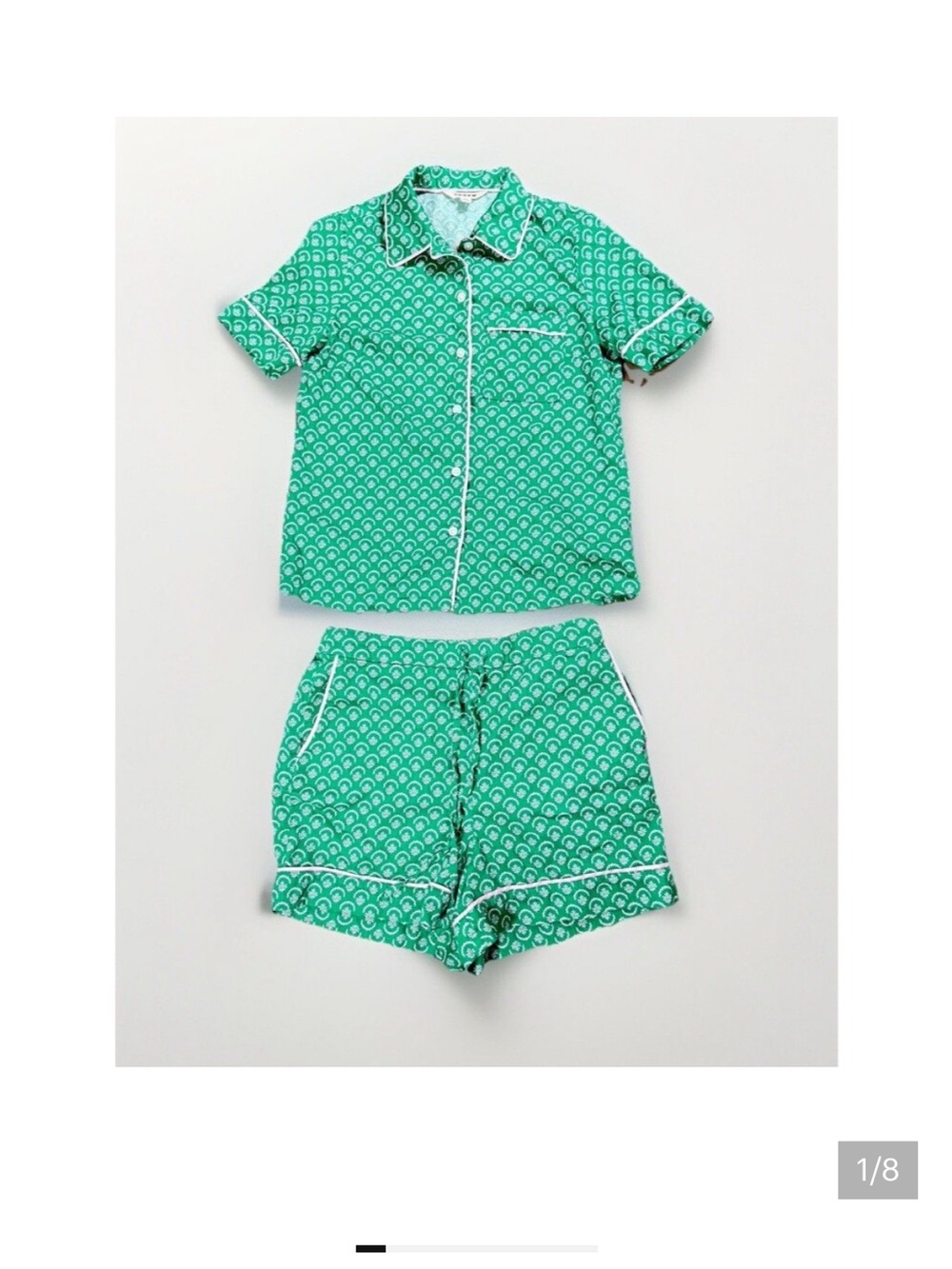 Boden Cotton Short Sleeve Set - Top Sz 10 Short Sz 8